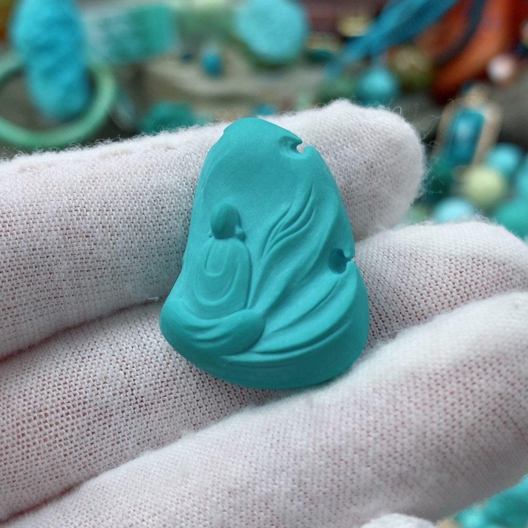 绿松石珠宝奇石未镶嵌