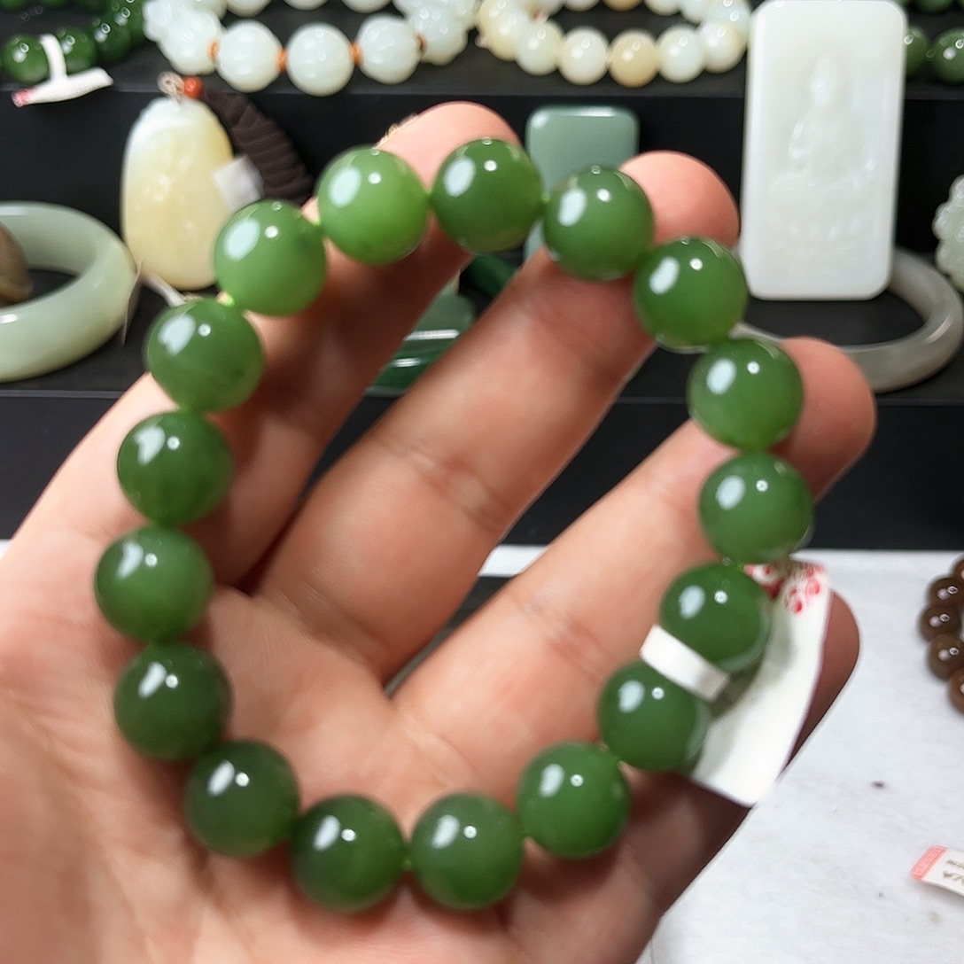 和田玉未镶嵌手链11