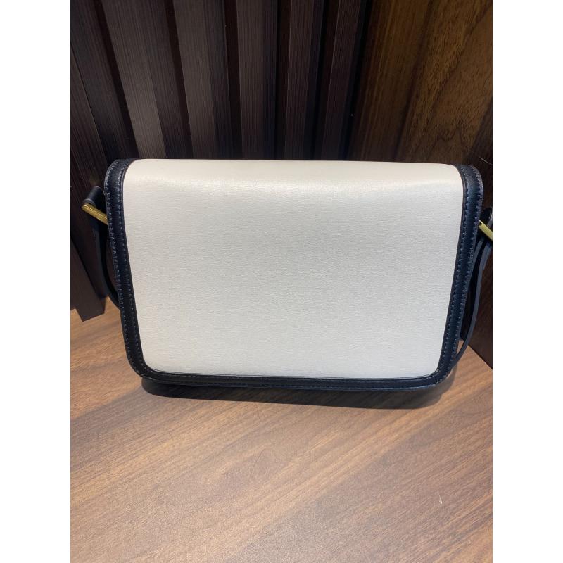 时尚新款真皮女包斜挎包 10886 白色