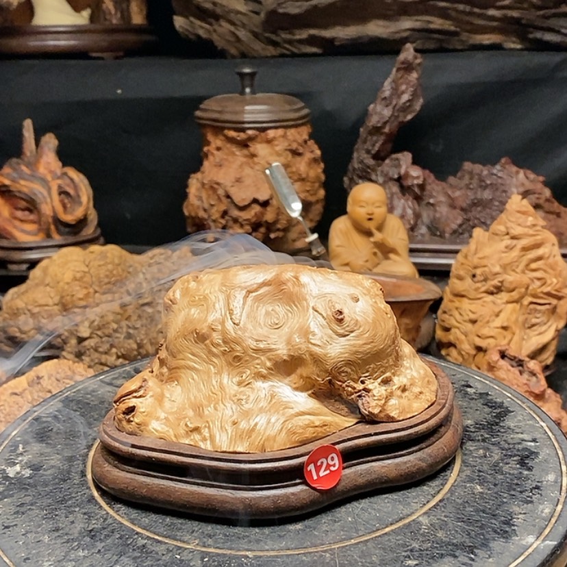 【闪购商品】129号荔枝木香炉工艺