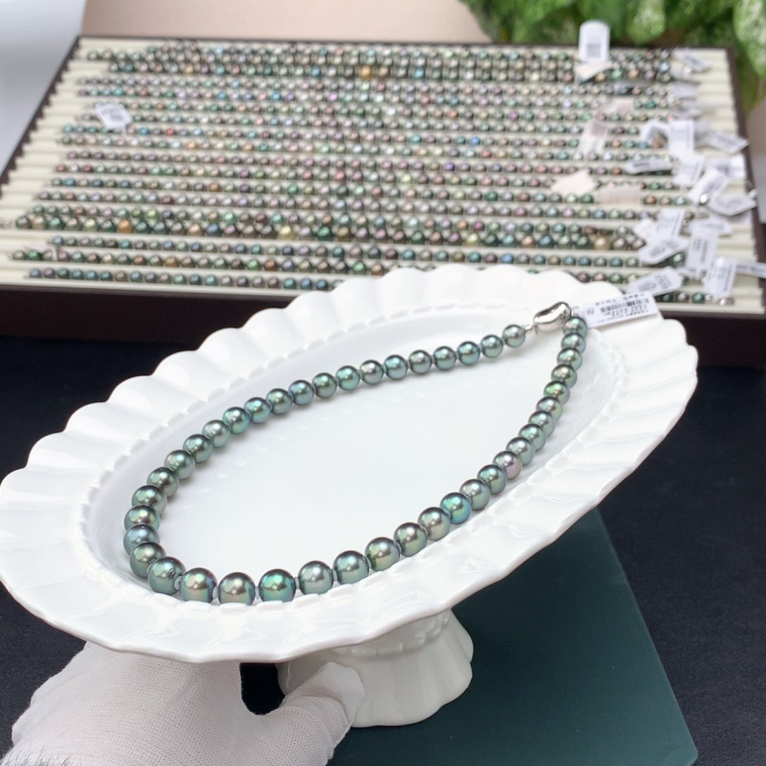 海水珍珠颈饰银S925镶嵌