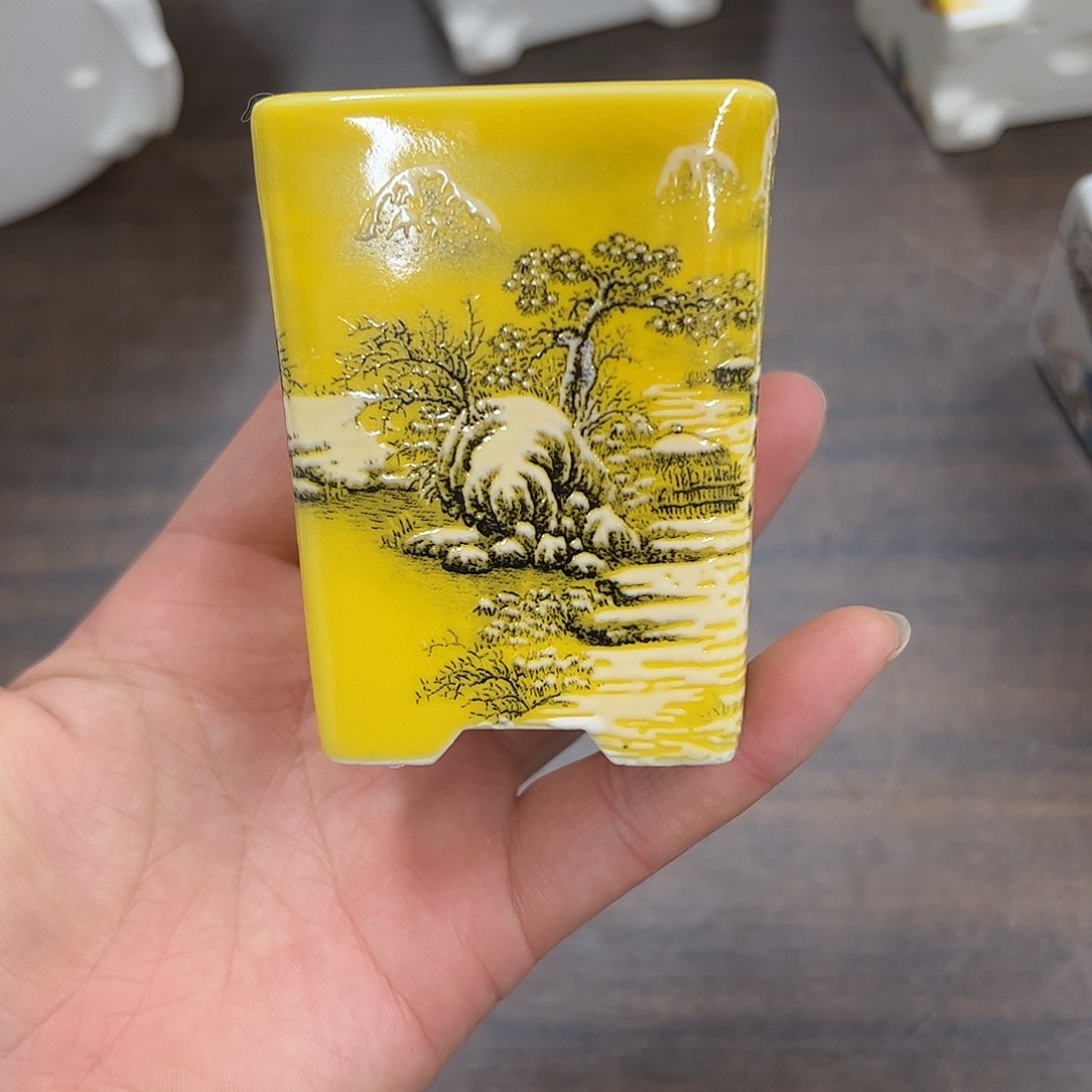 紫砂花盆177号微瑕6/7cm