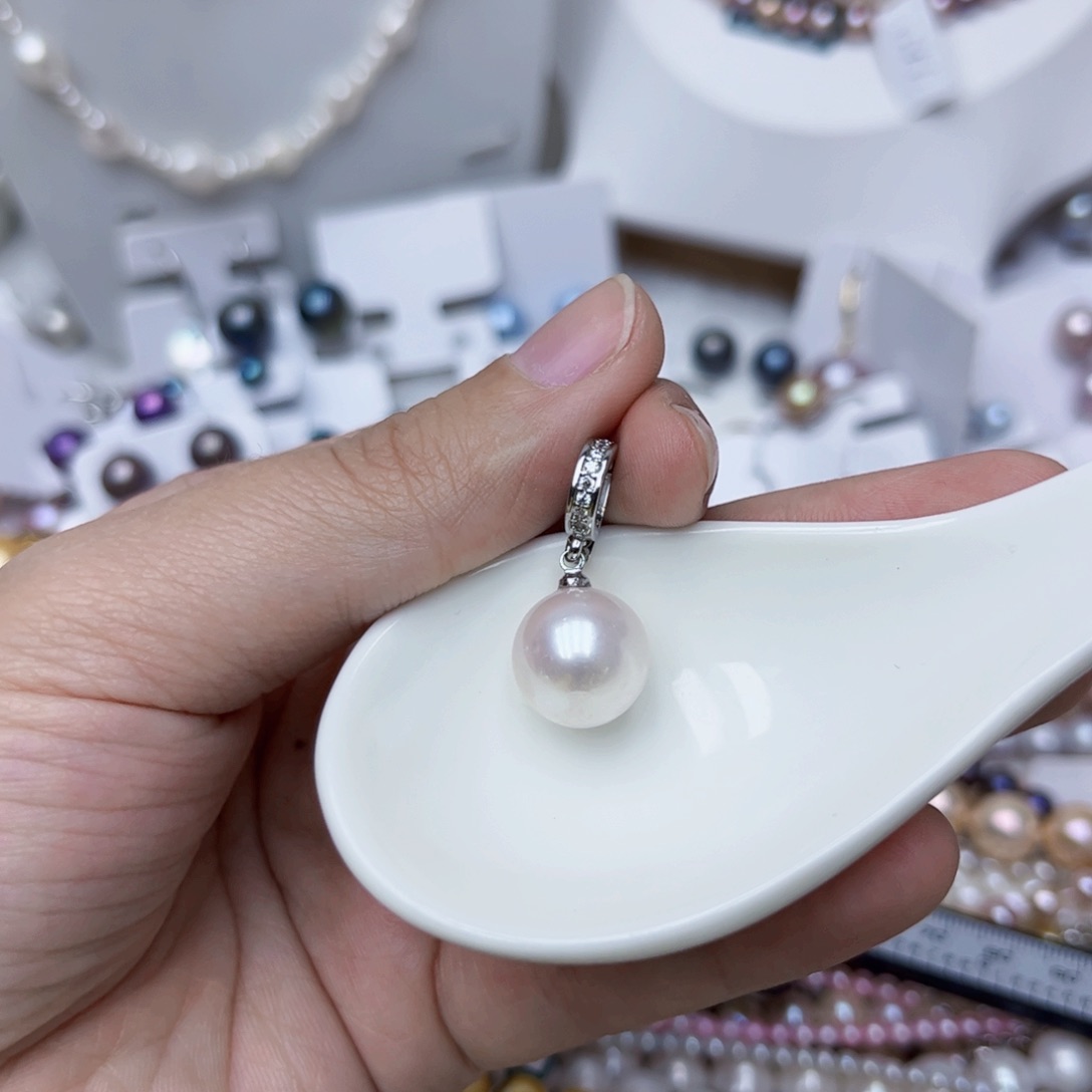 淡水珍珠颈饰银S925镶嵌