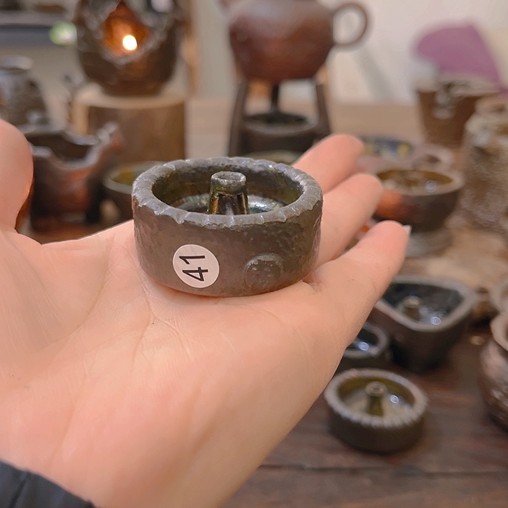 吾***下陶小福泥陶艺茶几风