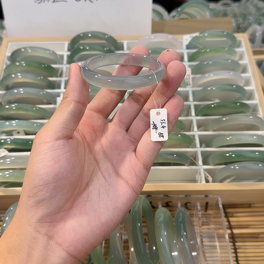 手镯玛瑙/玉髓未镶嵌圈口53.4