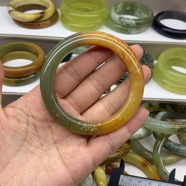 蛇纹石玉合金手镯