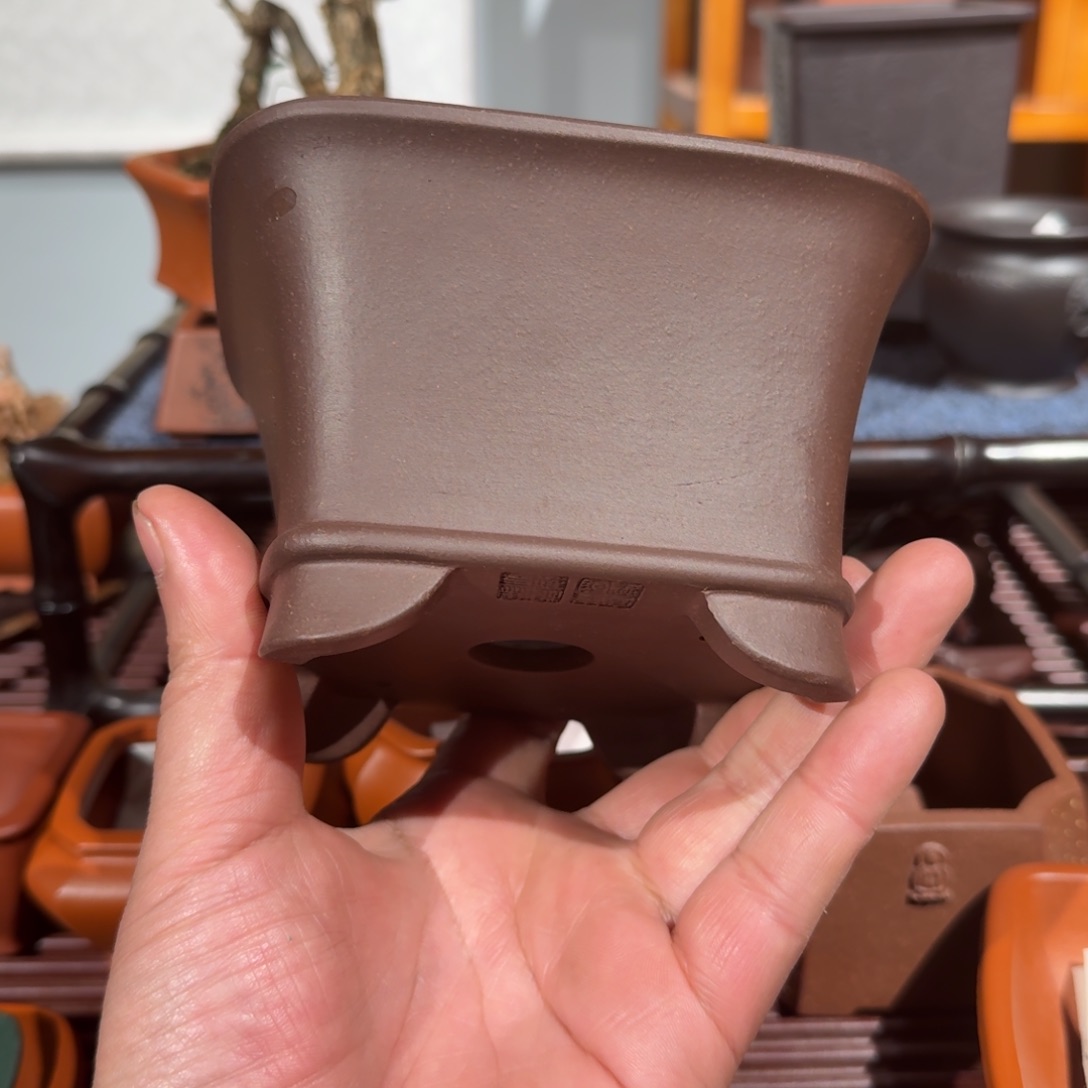 感***觉紫砂花盆原矿紫泥