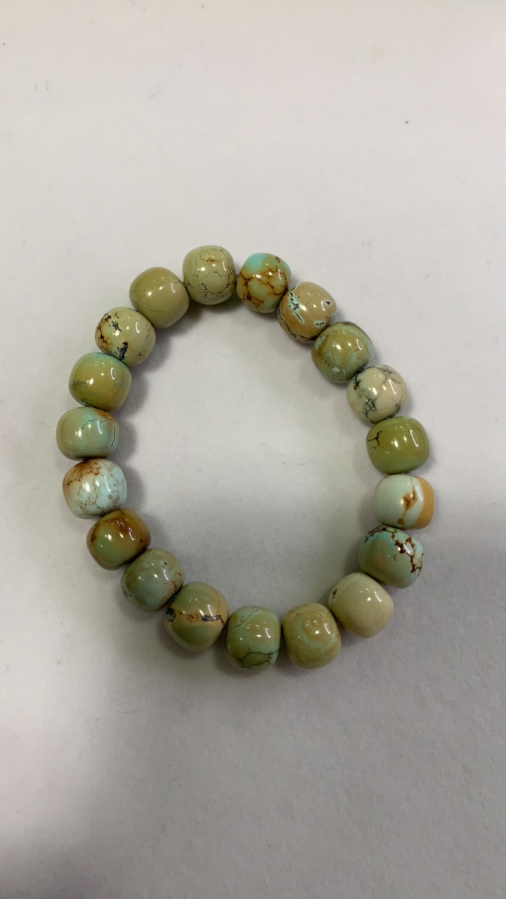 天然原矿绿松石单圈