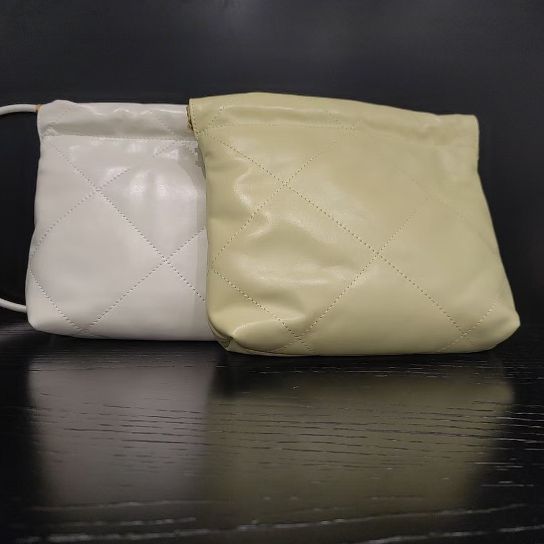 COCO DICV2025新款高端定制时尚女包 小辣袋 白色黄色20cm