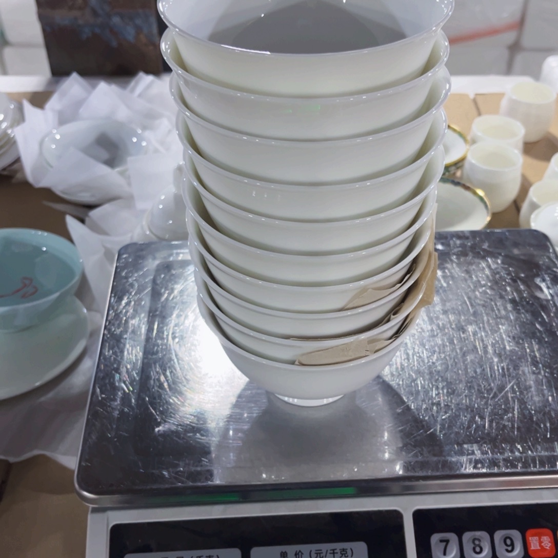 偷***哥新骨瓷纯白5寸10个