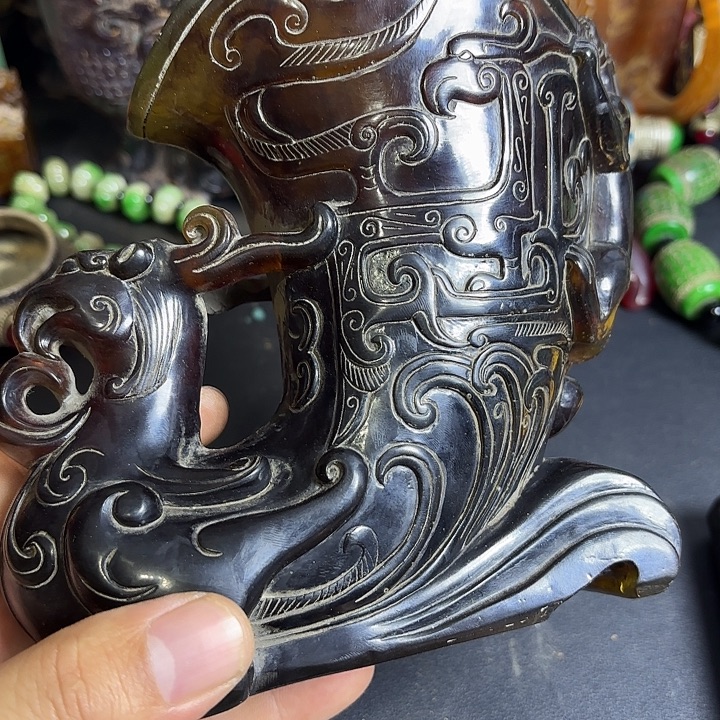 把件白玉菩提一个