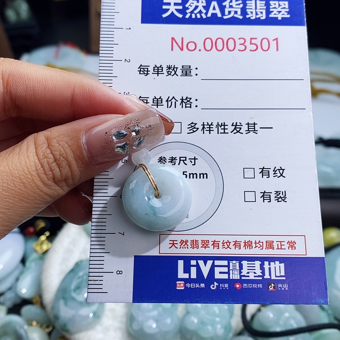 翡翠未镶嵌颈饰3501