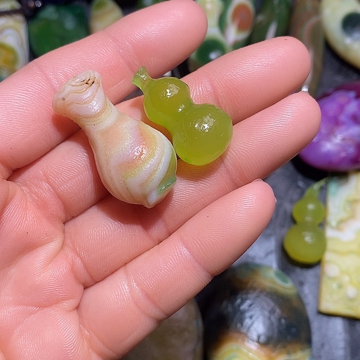 普***甫玛瑙/玉髓合金颈饰