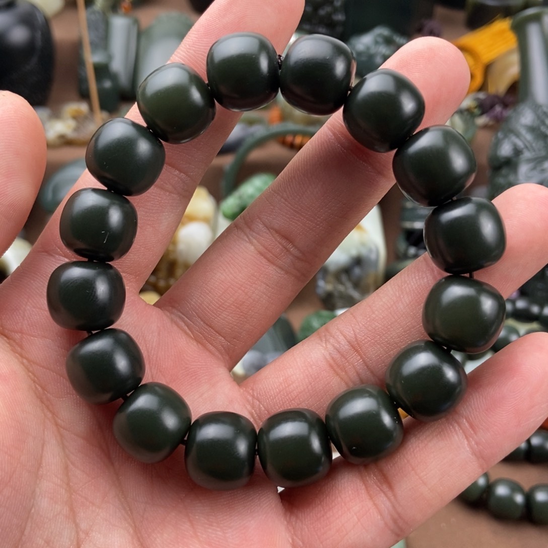 和田玉挂件未镶嵌如**槿