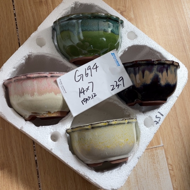 粗陶多肉花盆微瑕694