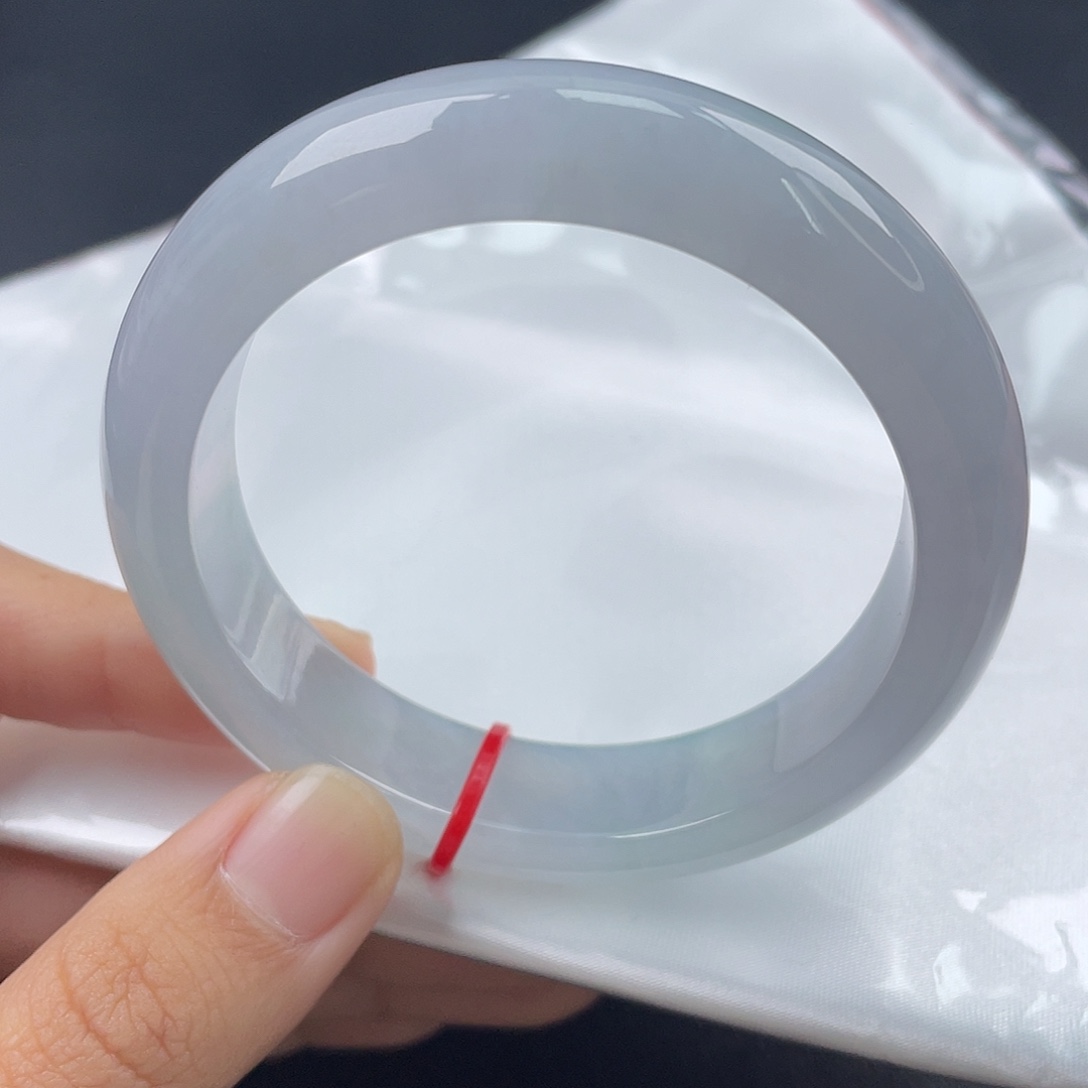 翡翠未镶嵌手镯55正圈