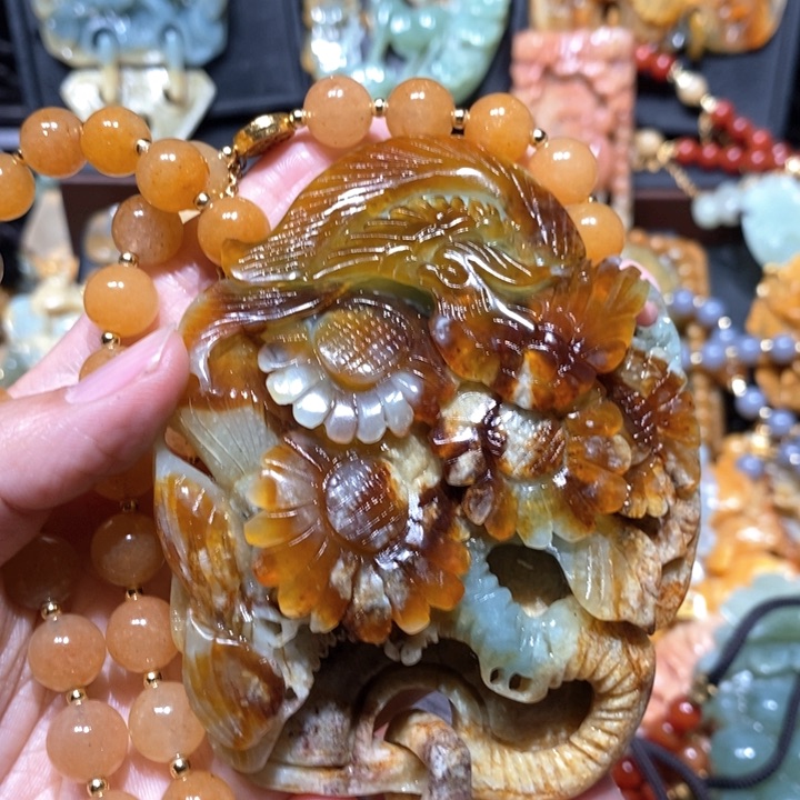 岫玉毛衣链未镶嵌