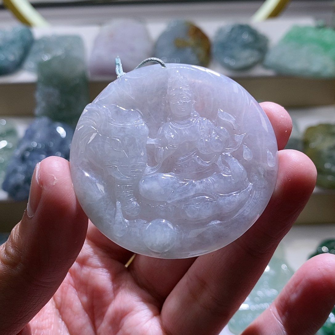 【闪购商品】翡翠颈饰未镶嵌普贤