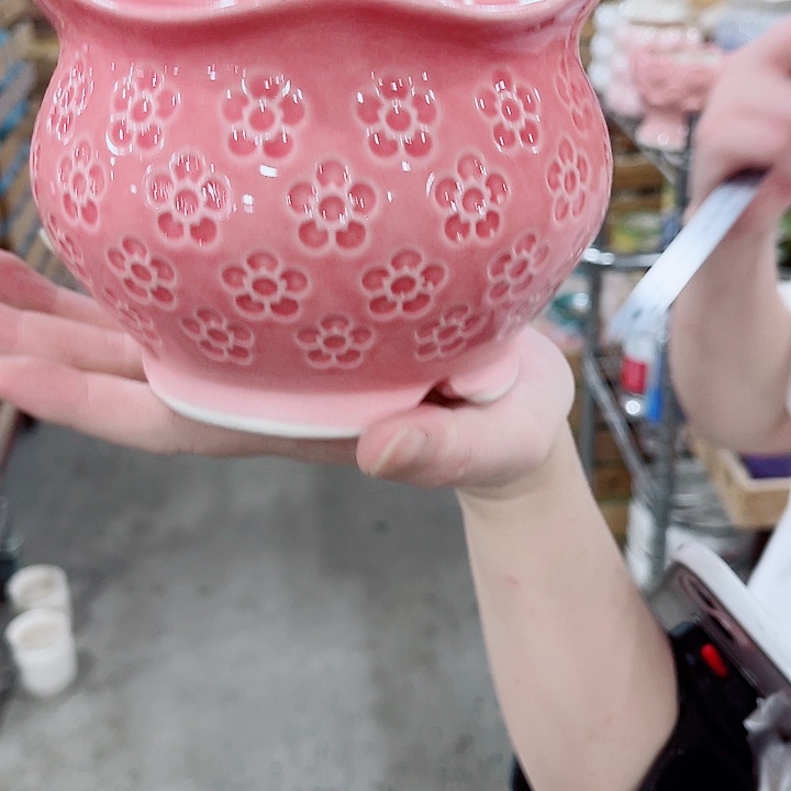 有孔，凑10元包邮陶瓷花盆发货！