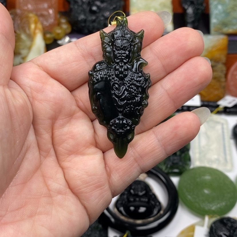 【闪购商品】蛇纹石玉未镶嵌挂坠思**香挂坠