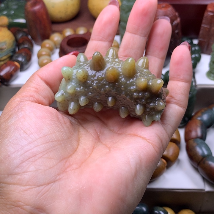 岫岩老玉（透闪石质玉）把件未镶嵌淡****