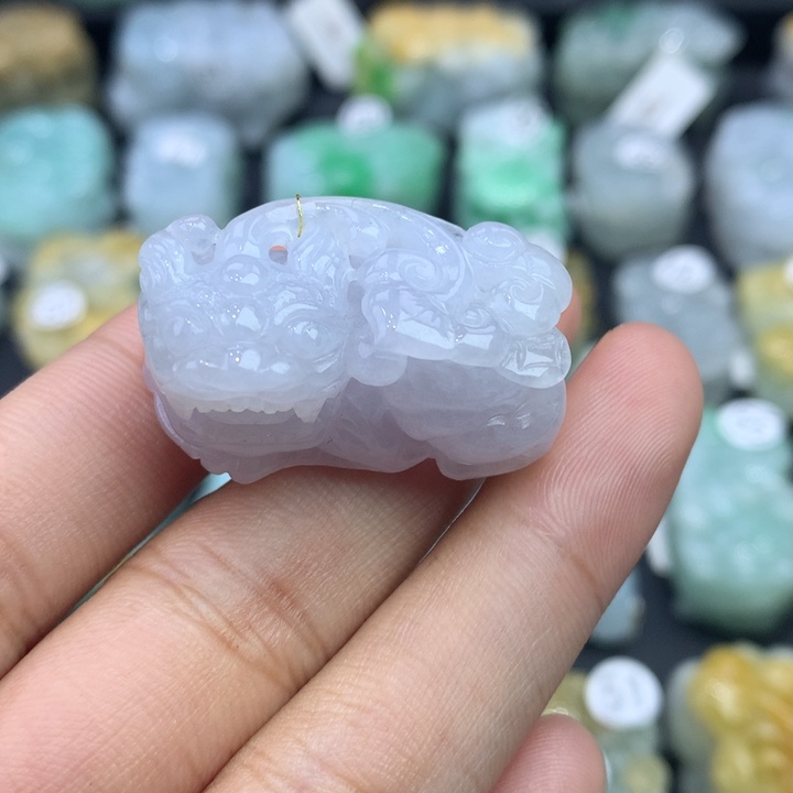 翡翠颈饰未镶嵌天然缅甸翡翠