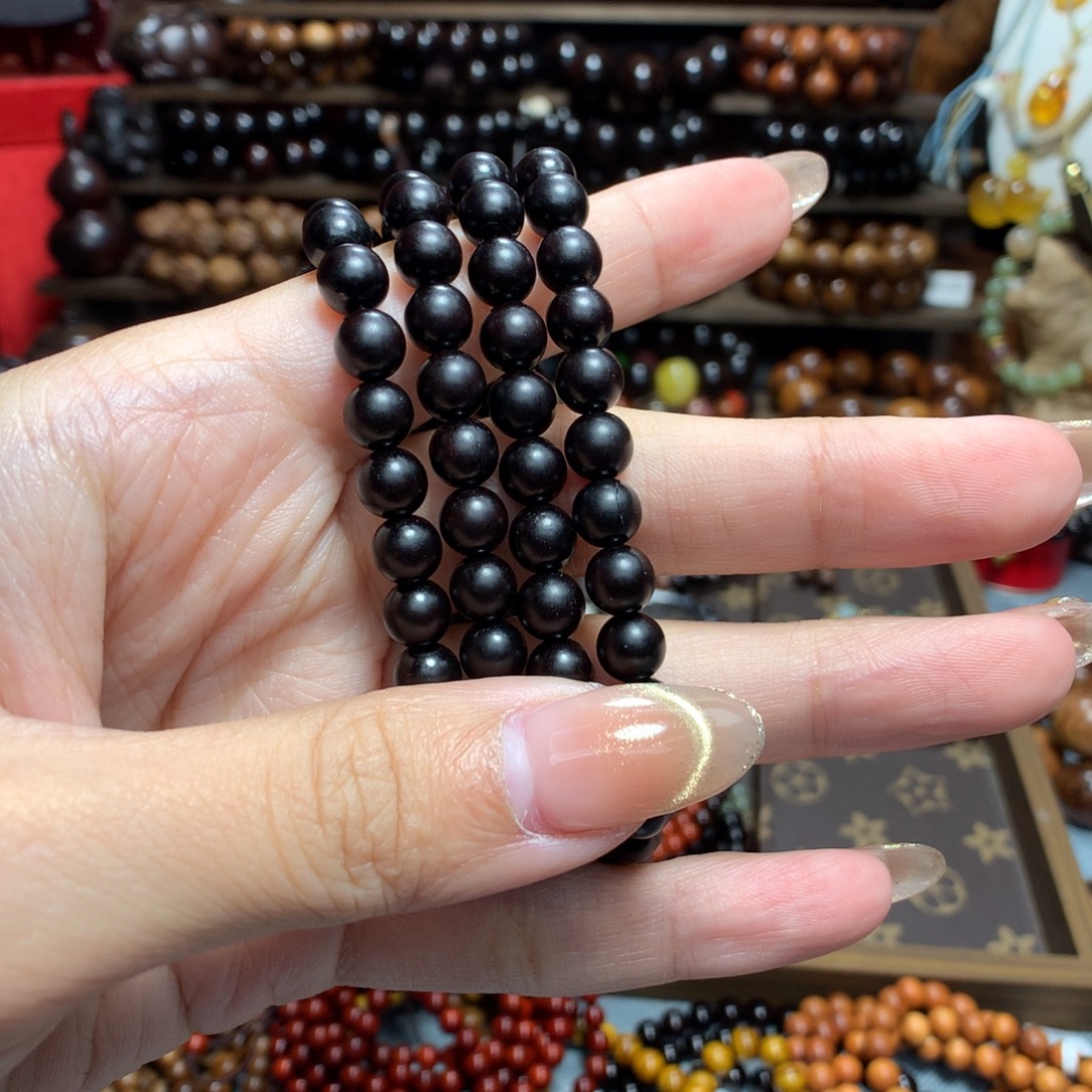 青***绘手串/手链小叶紫檀