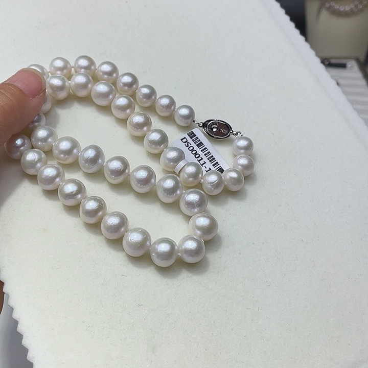 淡水珍珠银S925镶嵌颈饰卡11➕高品极光白炫澳绿炫彩收藏级