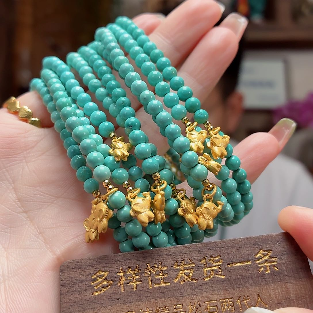 未镶嵌绿松石珠宝奇石多样性发货