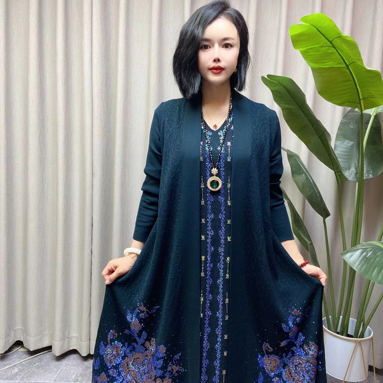 [冠美严选]宽松版型妈妈装洋气减龄舒适两件套