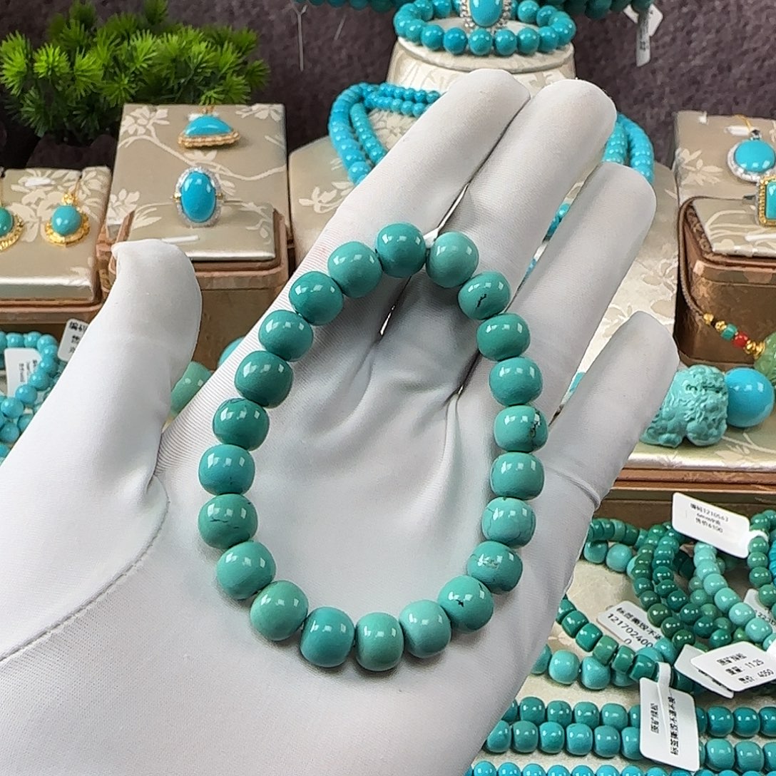 德***哥绿松石未镶嵌手串