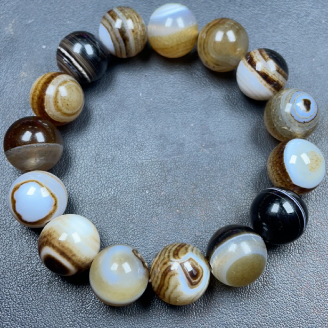 黑白玛瑙手串卡14