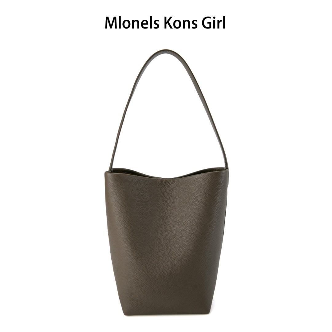 进口牛皮水桶包大容量腋下包包