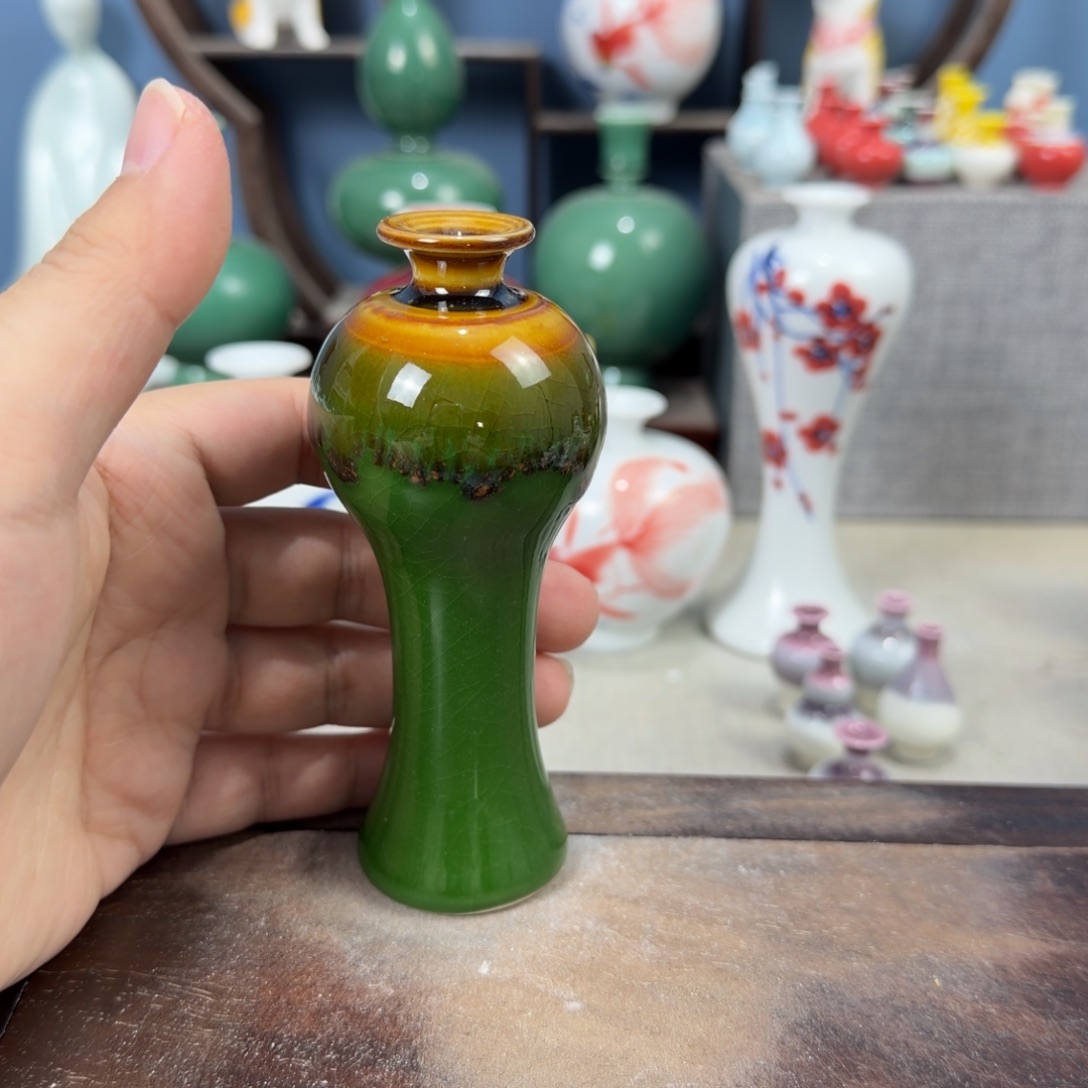 陶瓷手工小花器摆件