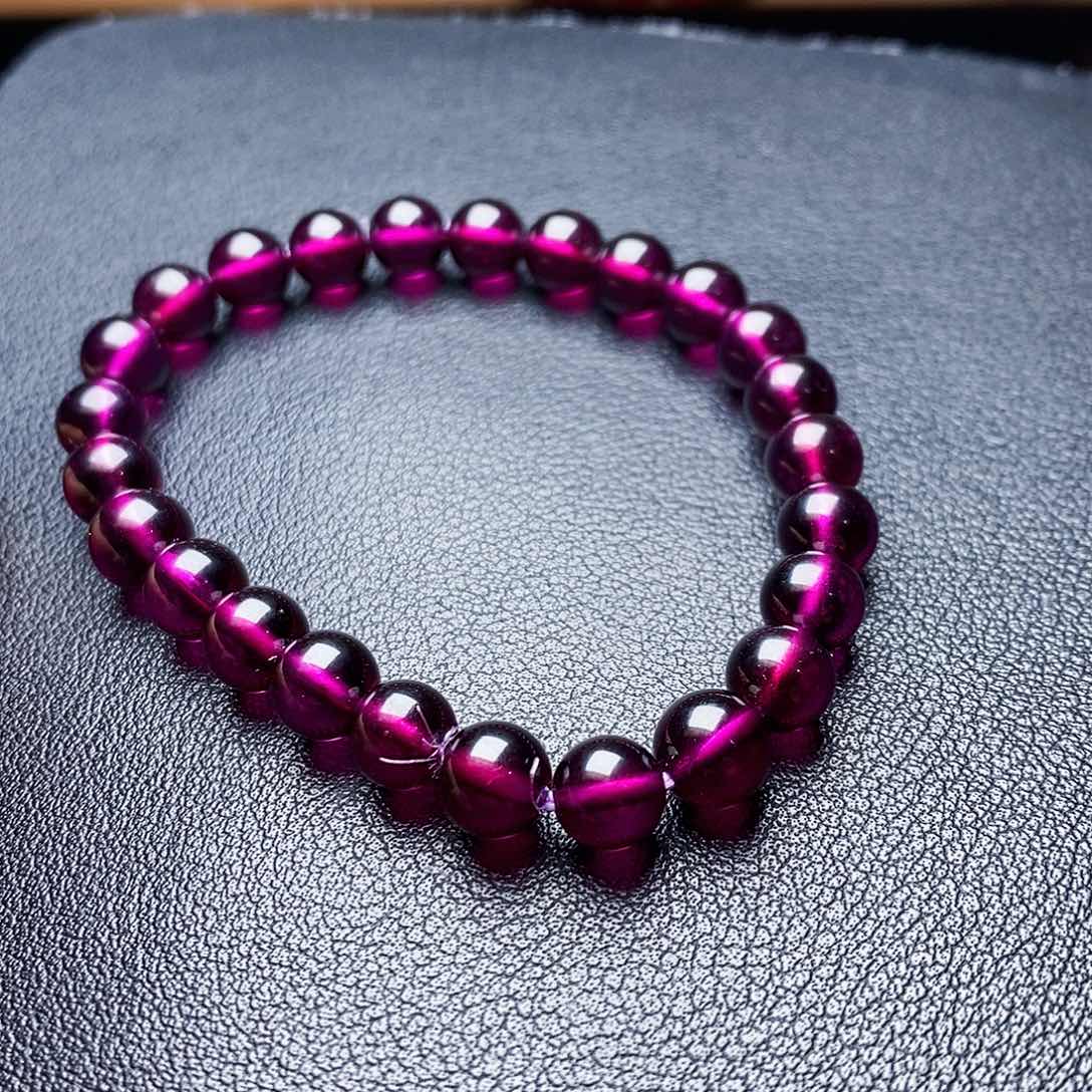 未镶嵌手链石榴石丫*.7冷紫单