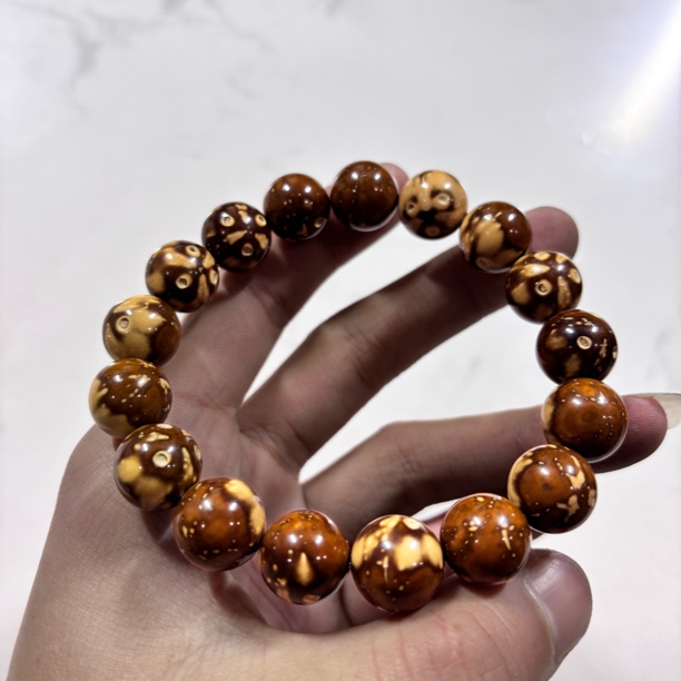 c506熊猫紫金鼠卡1.4cm单圈手串