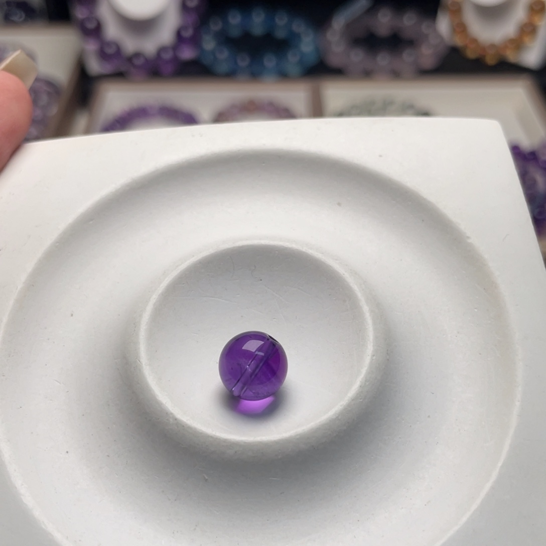 紫晶手串未镶嵌乌拉圭毕业10m单珠