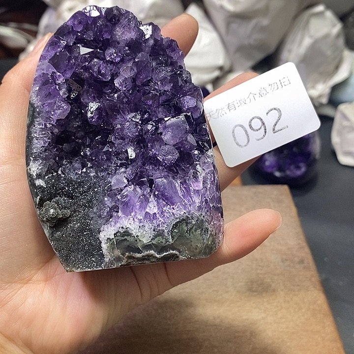 紫晶珠宝半成品未镶嵌