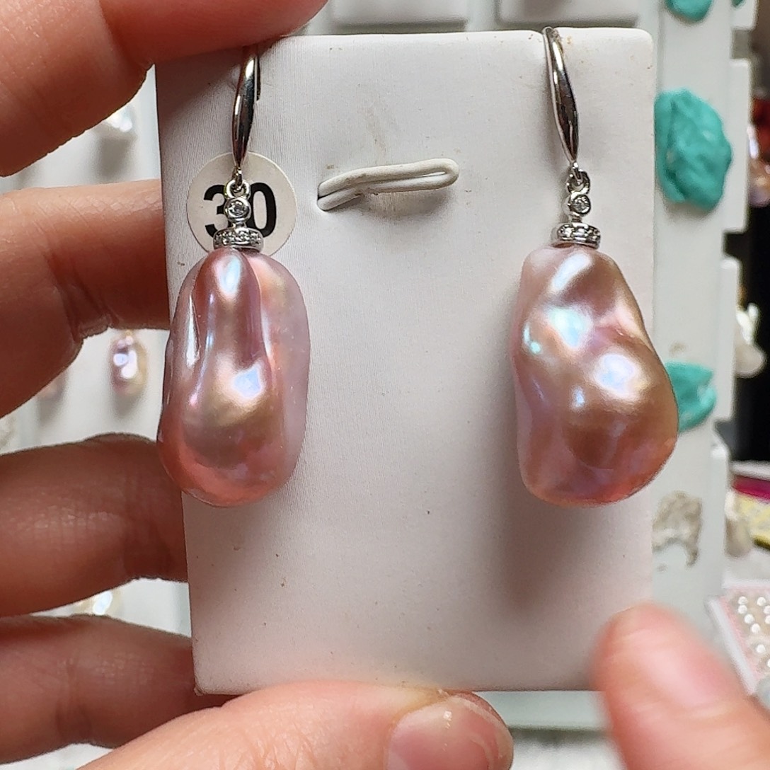 淡水珍珠颈饰银S925镶嵌