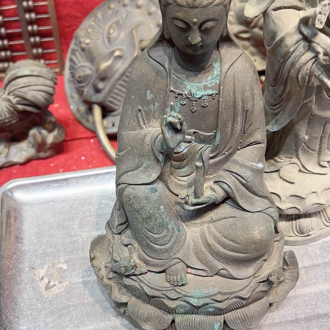 恰****⬜黄铜摆件工艺品，