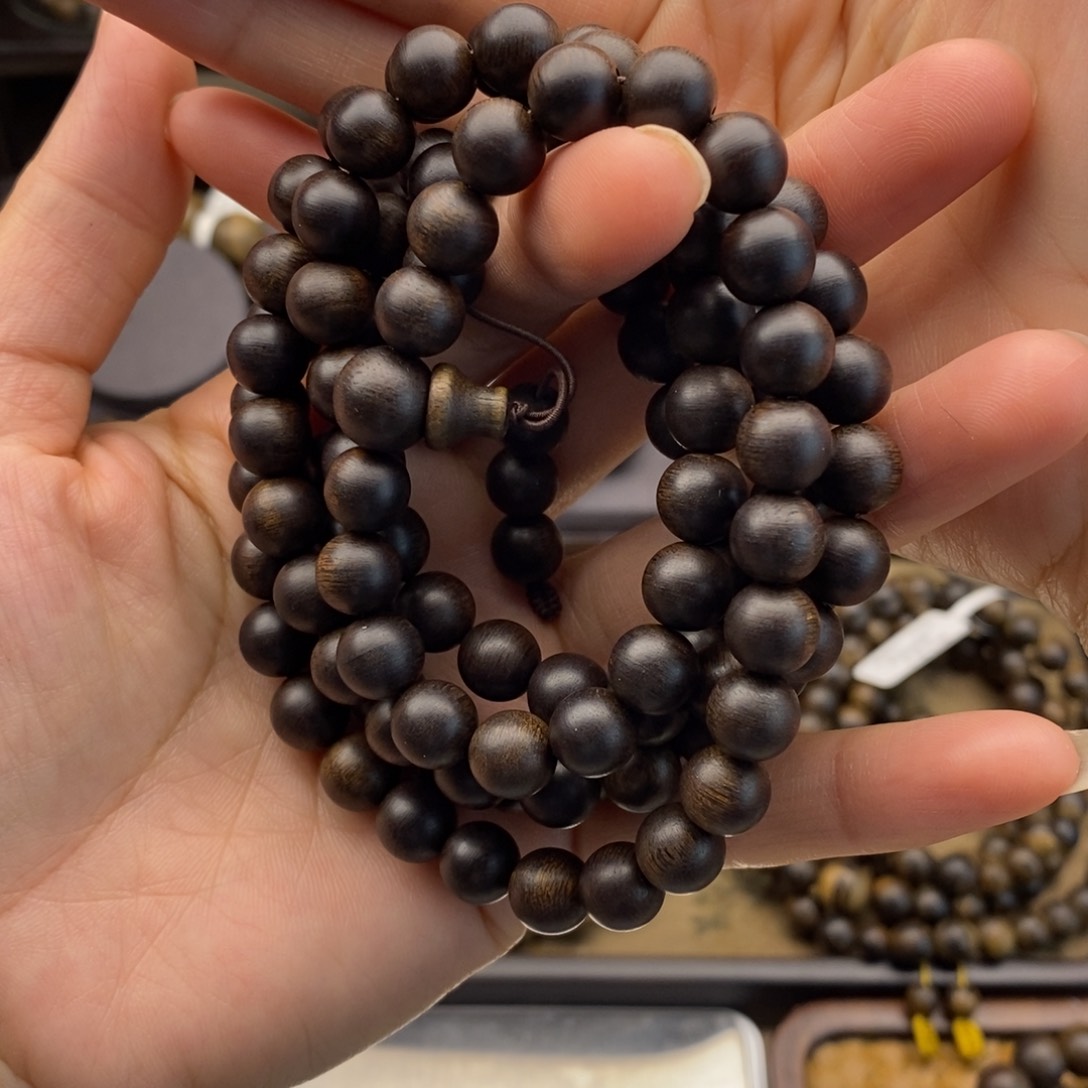 沉香手串光*™越南芽庄白棋0.8