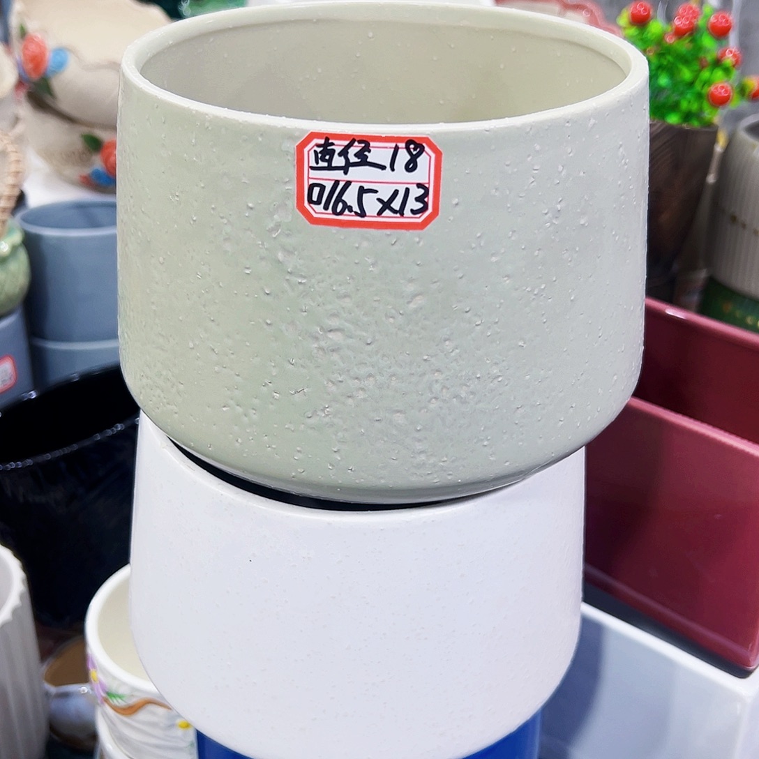 外贸尾单陶瓷花盆凑单10米包邮