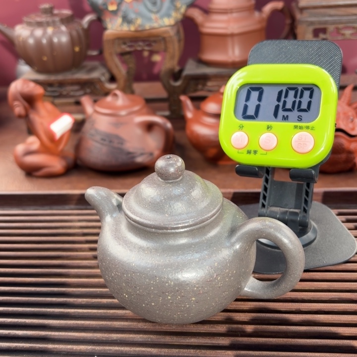 傲***春紫砂茶壶宜兴原矿天青