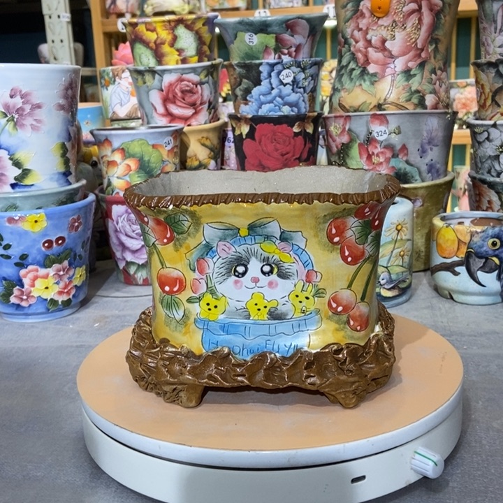 红陶景德镇艺术手绘作品