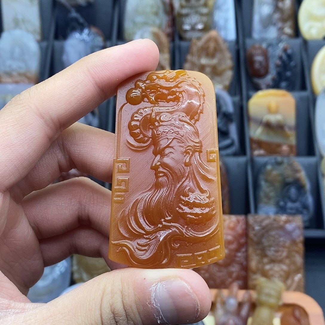 玛瑙/玉髓吊坠(赠链)未镶嵌吊坠