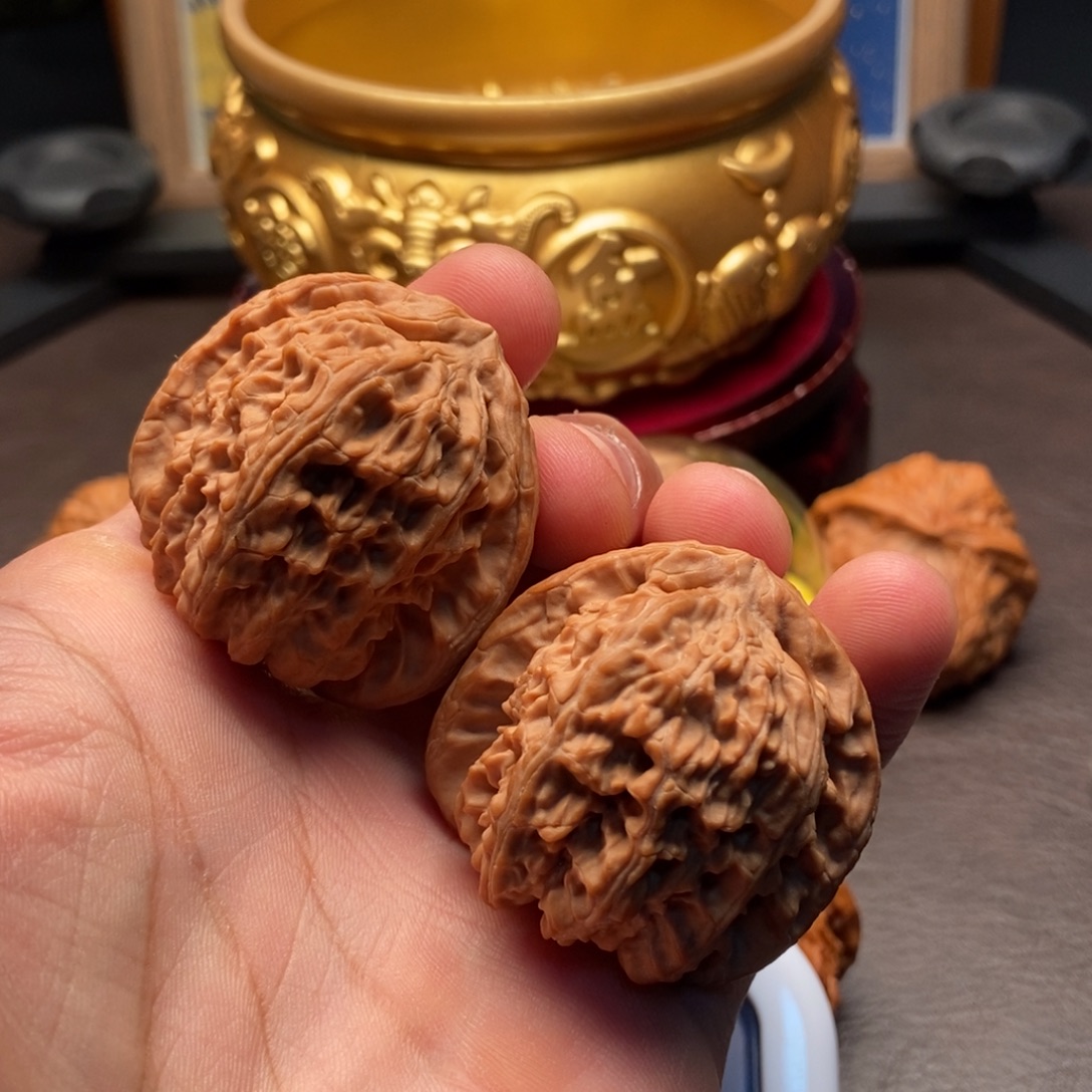 吊坠文玩核桃白狮子
