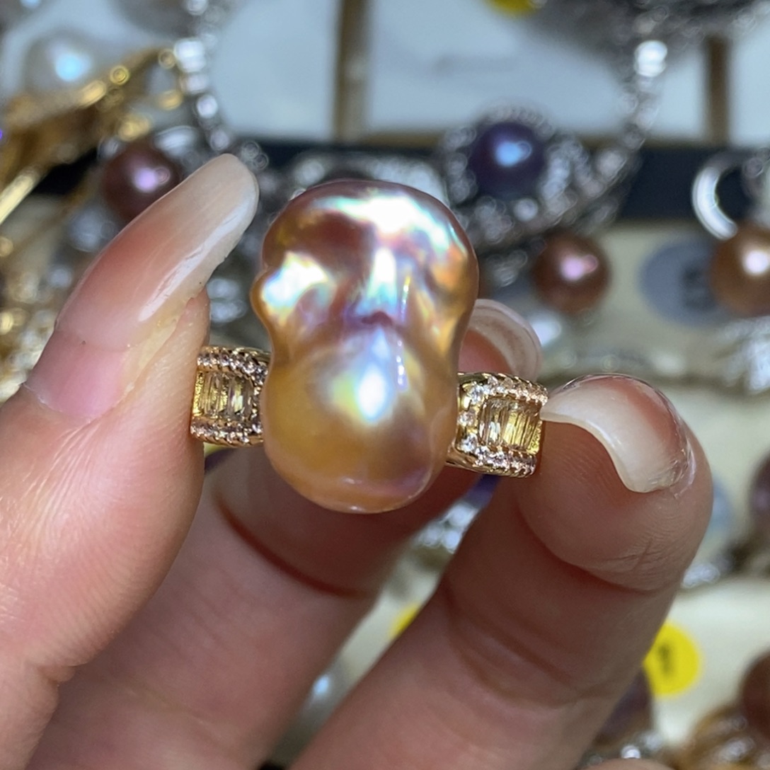 静***康淡水珍珠珠宝奇石未镶嵌