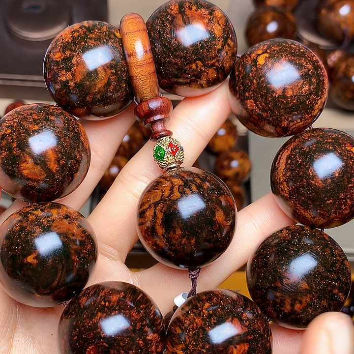 花梨木类手串/手链黄花梨风化料老挝花梨土埋料3.0