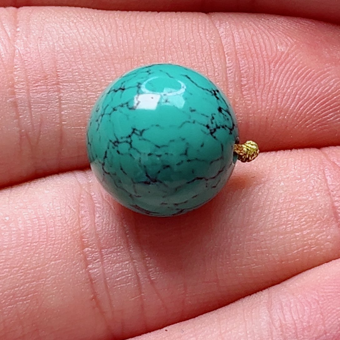 绿松石14.3圆珠未镶嵌