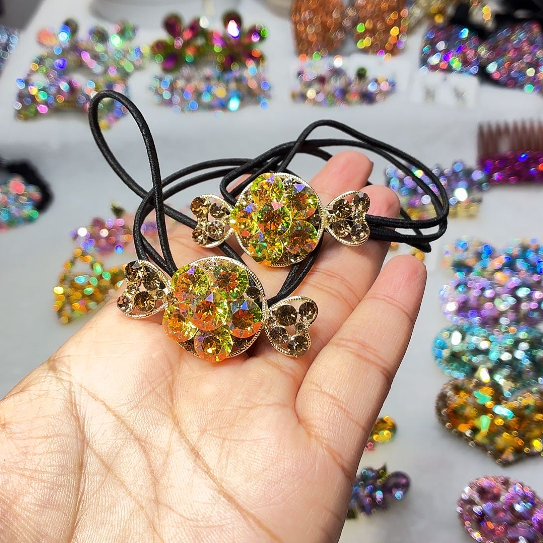 布艺铁合金发饰发夹发夹